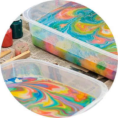 Мраморная бумага. Искуcство облаков