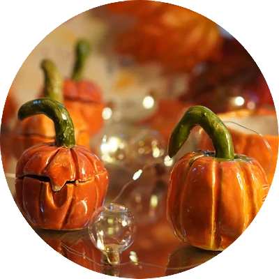 Лепка шкатулки-тыквы